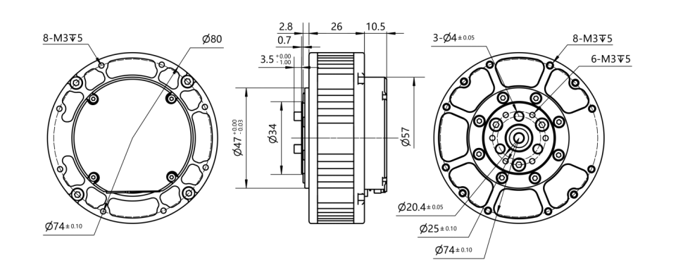 teadyWin GIM6010-8 Joint Motor 5NM