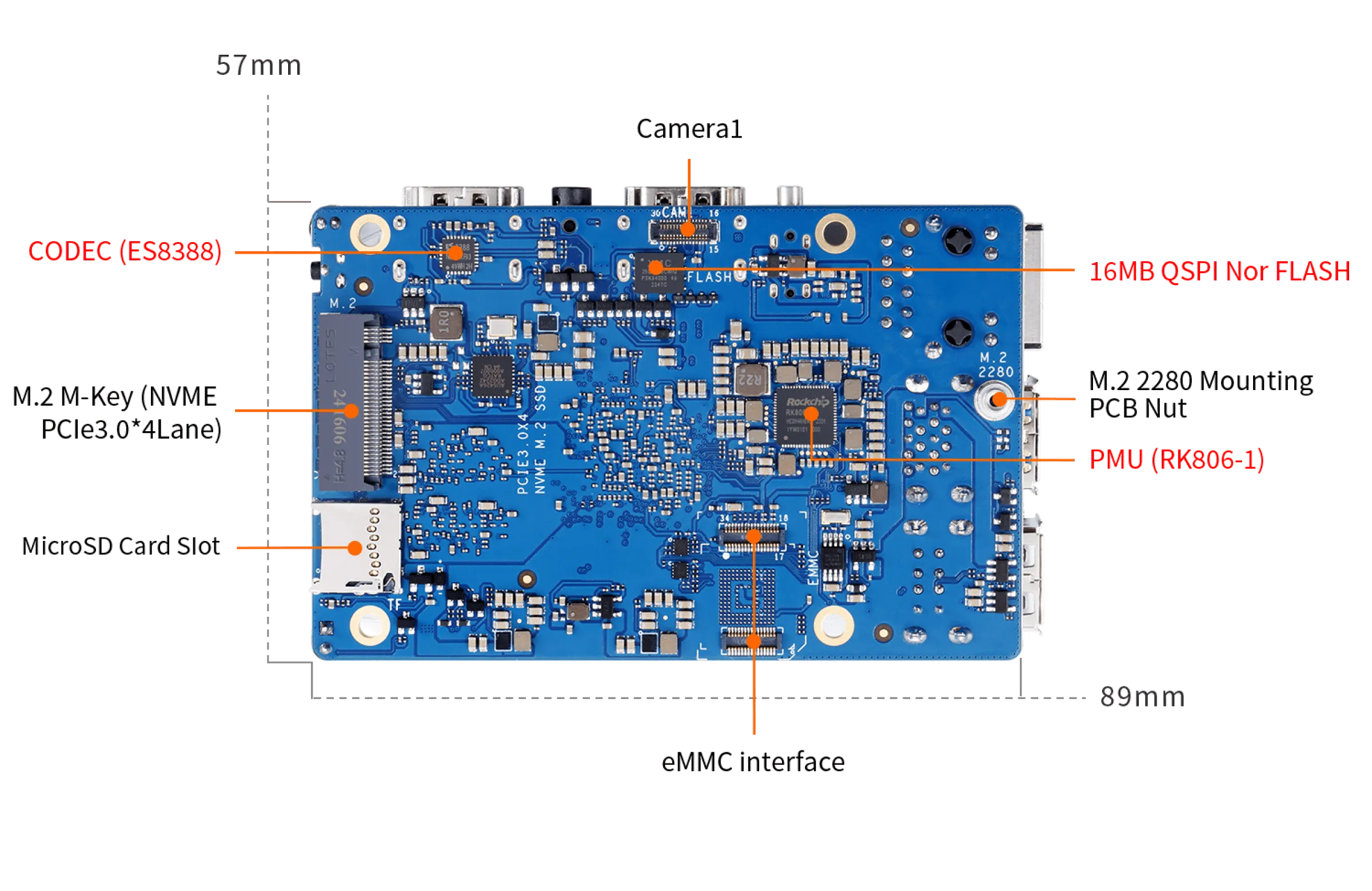 OrangePi 5 Ultra 4G/8G/16G RAM Rockchip RK3588 Dev Board