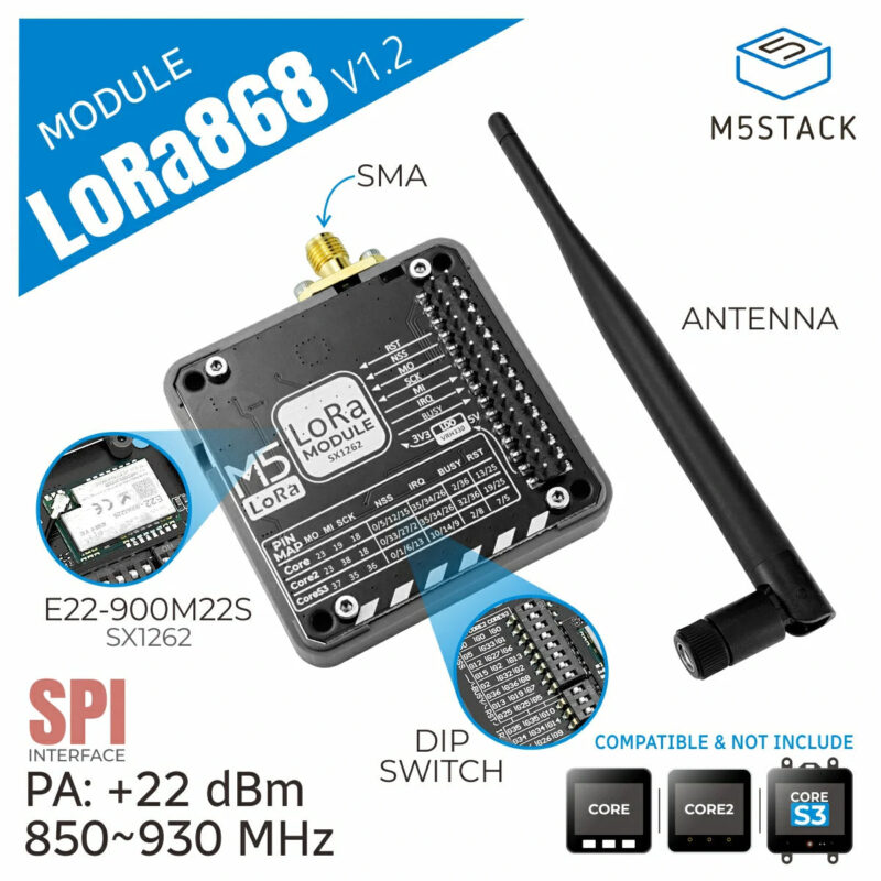 M5Stack Module LoRa868 v1.2 (868Mhz)