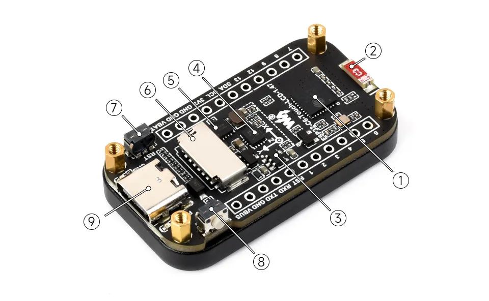 Waveshare ESP32-C6 1.47inch Touch Display Dev Board, 172×320 Resolution, 262K Display Color