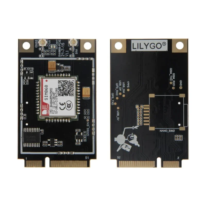 LILYGO T-PCIE ESP32 SIM Series Nano Card Composable Wireless Development Board