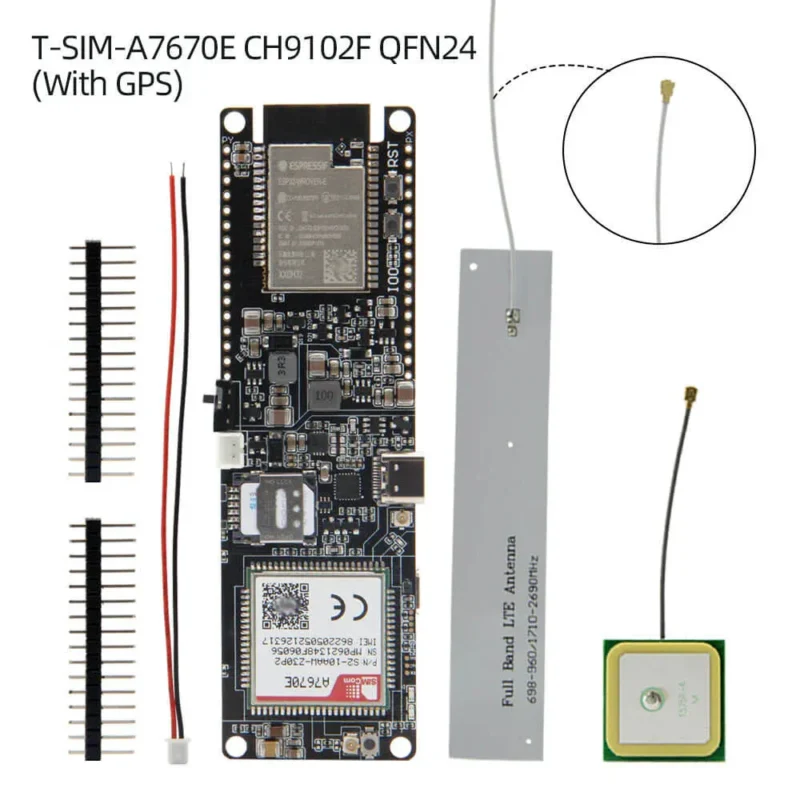 LILYGO T-A7670E/G/SA R2 Wireless Module ESP32 Chip 4G LTE CAT1 MCU32 Development Board