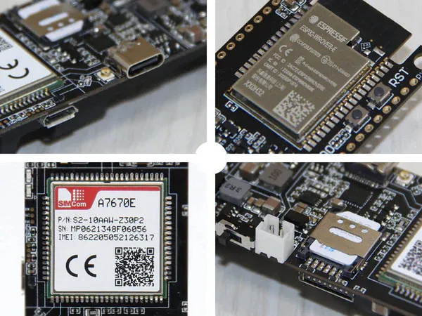 LILYGO T-A7670E/G/SA R2 Wireless Module ESP32 Chip 4G LTE CAT1 MCU32 Development Board